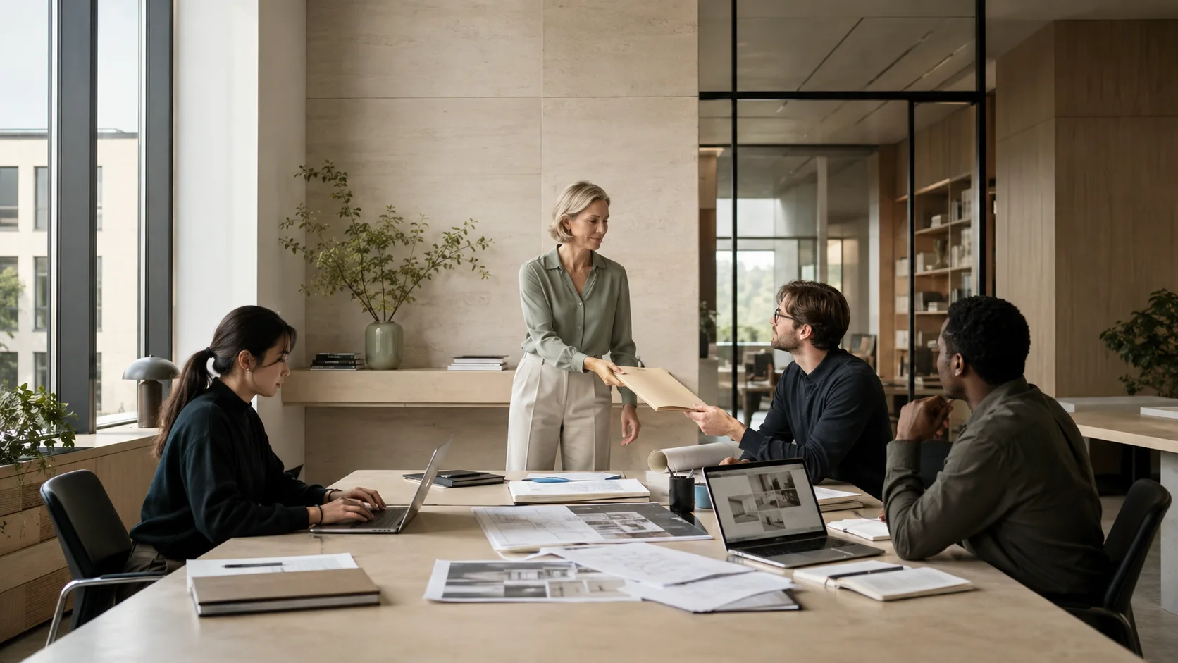 A project director coordinating handoffs among specialist professionals